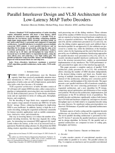 Parallel Interleaver Design and VLSI Architecture for Low