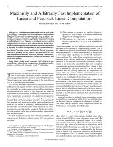 Maximally and Arbitrarily Fast Hardware Efficient Implementation of