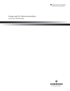 Energy Logic for Telecommunications