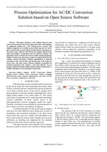 Process Optimization for AC/DC Conversion Solution based on