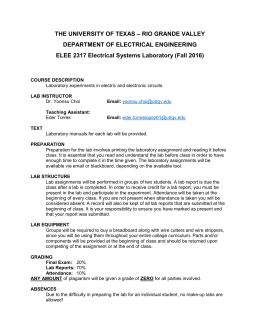 statistical elementary methods math BIOCHEMISTRY (CHEM LABORATORY 3103.05 SYLLABUS