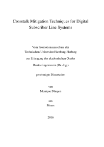 Crosstalk Mitigation Techniques for Digital Subscriber