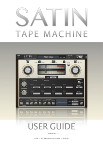 Satin user guide - u-he Archive