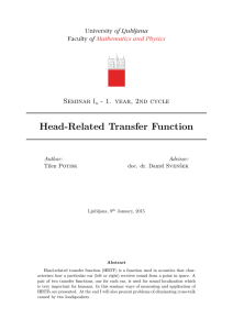 2 Head-Related Transfer Function