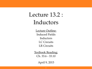 Lecture 13.2 : Inductors
