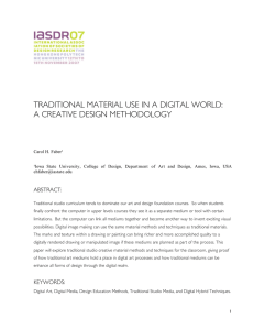 traditional material use in a digital world: a creative