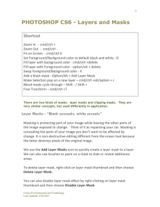 PHOTOSHOP CS6 - Layers and Masks