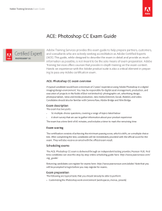 ACE: Photoshop CC Exam Guide - Adobe Digital Learning Services