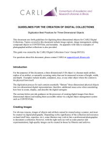 guidelines for the creation of digital collections