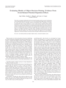 Evaluating Models of Object-Decision Priming: Evidence From Event