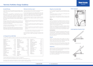 Vent-Axia Ventilation Design Guidelines