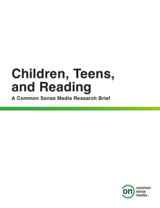 Children, Teens, and Reading