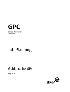 GP job planning guidance