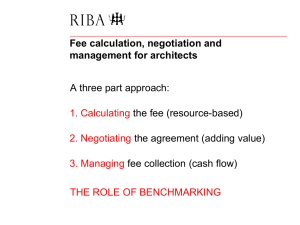 Fee calculation, negotiation and management for