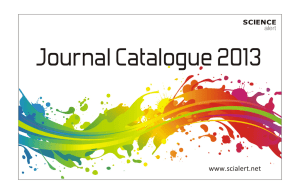 Journal Catalogue 2013