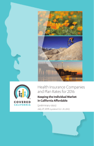 Health Insurance Companies and Plan Rates for 2016