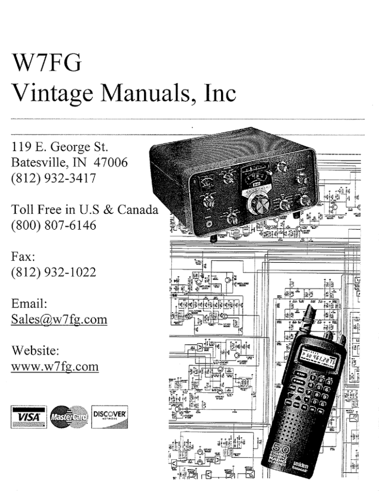 RCA WR-53A FM Sweep Generator manual 