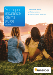 Sunsuper insurance claims guide