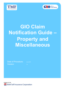 Property and Miscellaneous Claim/Notification Guide