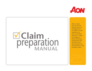 Claim Preparation Manual | Aon