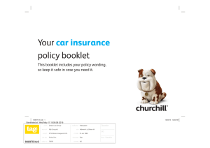 Your car insurance policy booklet