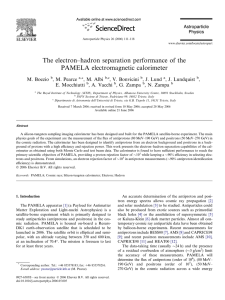 The electron–hadron separation performance of