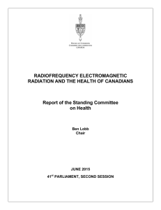 RADIOFREQUENCY ELECTROMAGNETIC RADIATION AND THE