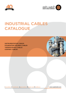 INDUSTRIAL CABLES CATALOGUE