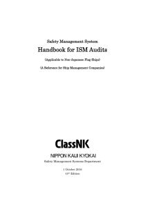Handbook for ISM Audits