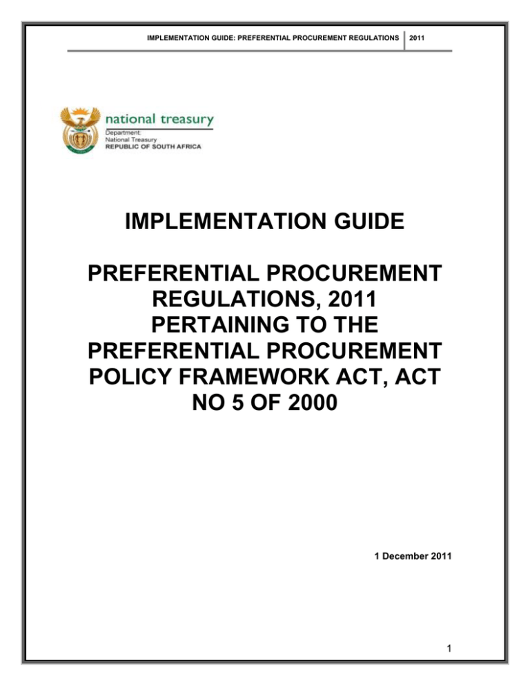 implementation-guide-preferential-procurement-regulations