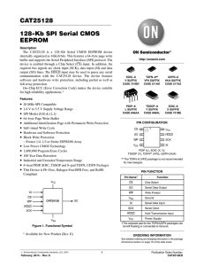 CAT25128 - 128-Kb SPI Serial CMOS EEPROM
