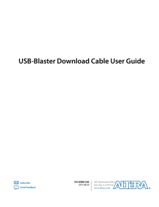USB-Blaster Cable User Guide
