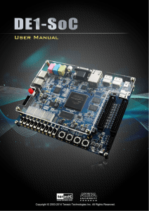 DE1-SoC User Manual 1 www.terasic.com April 8, 2015