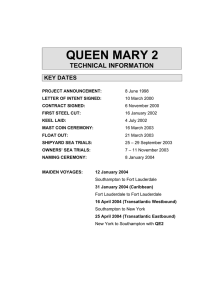 QUEEN MARY 2 TECHNICAL INFORMATION