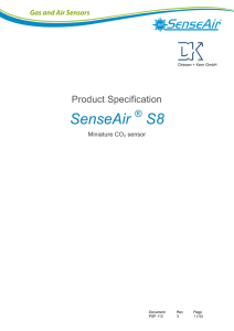 SenseAir ® S8 - Sensor + Test