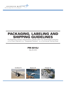 packaging, labeling and shipping guidelines