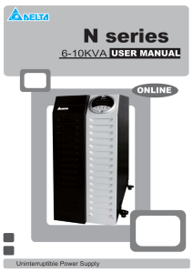 UNINTERRUPTIBLE POWER SUPPLY USER`S MANUAL