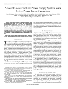 A novel uninterruptible power supply system with active
