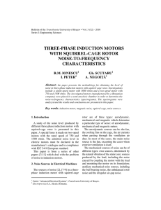 three-phase induction motors with squirrel-cage rotor noise