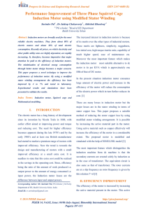 Performance Improvement of Three Phase Squirrel Cage Induction