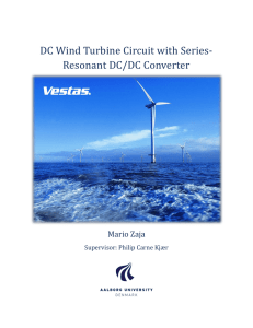 DC Wind Turbine Circuit with Series‐Resonant DCDC Converter