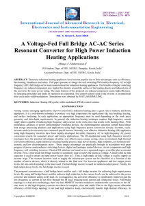 A Voltage-Fed Full Bridge AC-AC Series Resonant Converter for