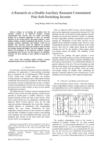 A Research on a Double Auxiliary Resonant Commutated