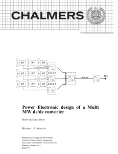 Power Electronic design of a Multi MW dc/dc converter