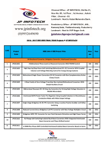 2016 - 2017 ieee eee project titles