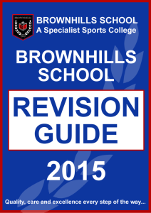 Revision Booklet - Brownhills School