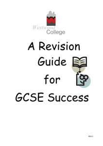 A Revision Guide for GCSE Success