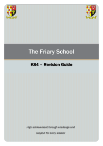 1. Mind Mapping - The Friary School