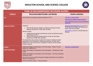 year 10 recommended revision guides moulton school and science