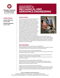 MECHANICAL AND AEROSPACE ENGINEERING
